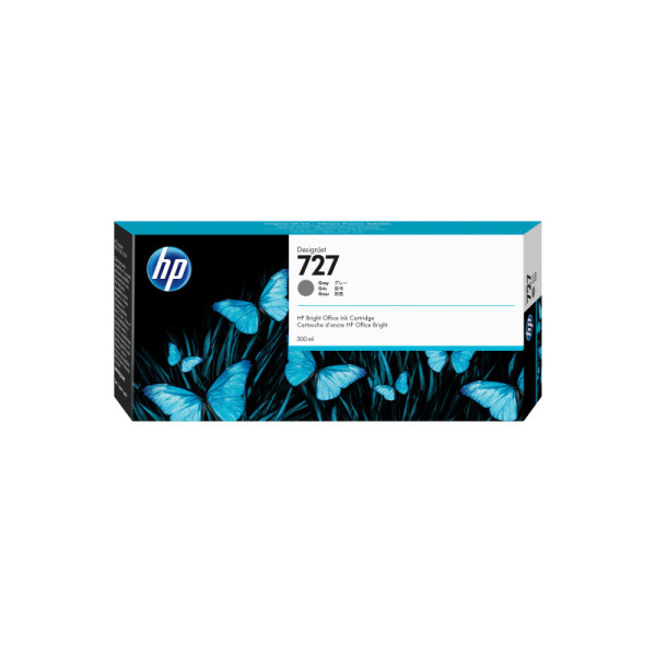 HP 727 300-ml Gray DesignJet Ink Cartridge