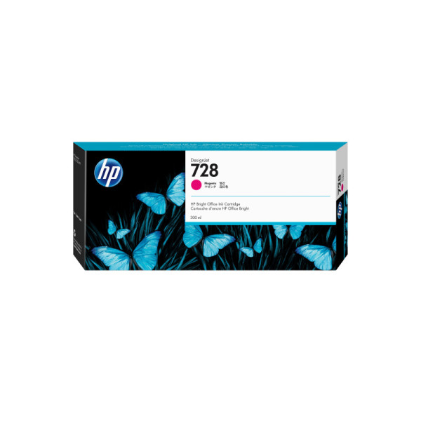 HP 728 300-ml Magenta DesignJet Ink Cartridge