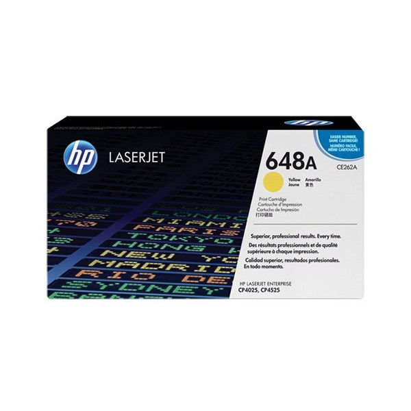 HP CE262A Toner - HP 648A Yellow Original  Toner Cartridge - CE 262A