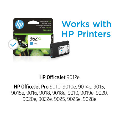 HP 962XL High Yield Cyan Original Ink Cartridge