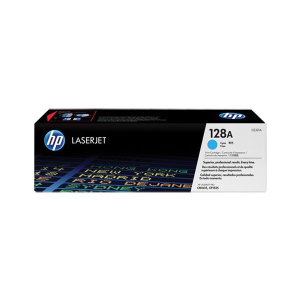 HP CE321A Toner - HP 128A Cyan Original  Toner Cartridge - CE 321A