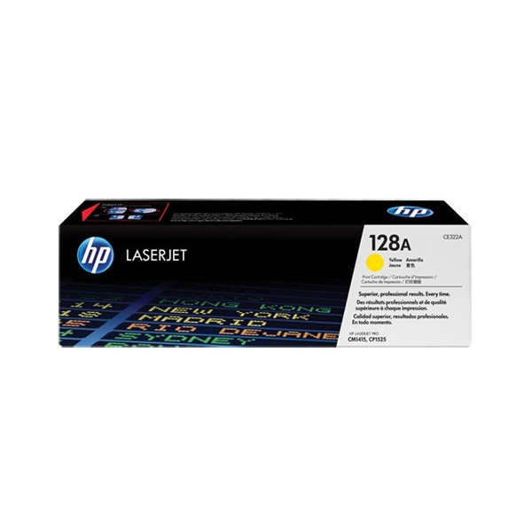HP CE322A Toner - HP 128A Yellow Original  Toner Cartridge - CE 322A