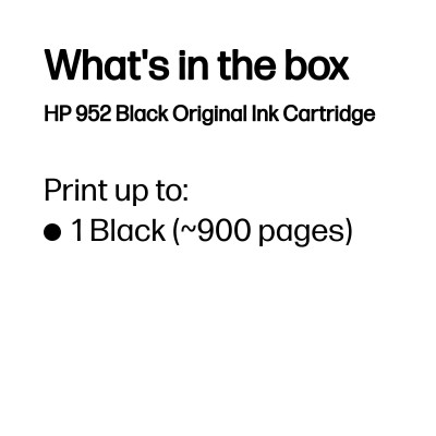 HP 952 Black Original Ink Cartridge