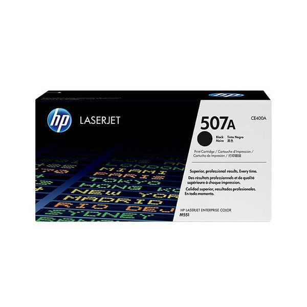 HP CE400A Toner - HP 507A Black Original  Toner Cartridge - CE 400A