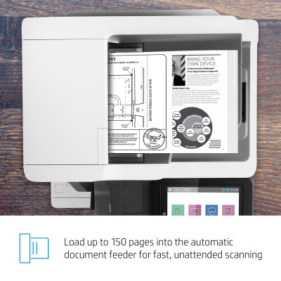 HP LaserJet Enterprise M634z Wireless Multifunction Black and white Printer, Copier, Scanner Duplex