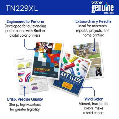 Brother TN-229XLY Cartouche de toner 1 pièce(s) Original Jaune