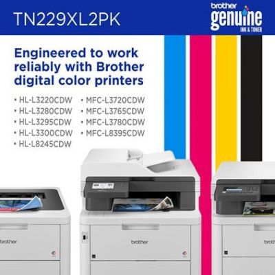 Brother TN-229XL2PK Cartouche de toner 1 pièce(s) Original Noir