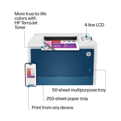 HP Color LaserJet Pro LaserJet Pro 4201dn Wireless Color Printer, Duplex