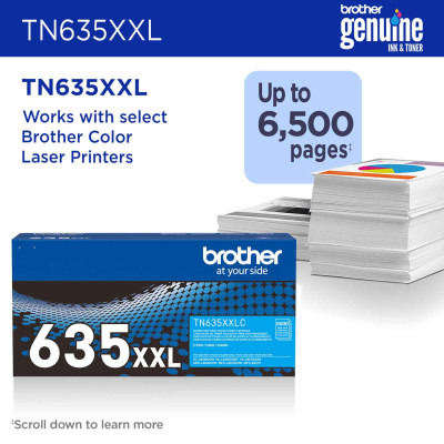 Brother TN-635XXLC Cartouche de toner 1 pièce(s) Original Cyan