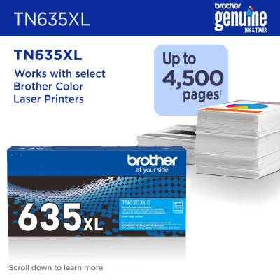 Brother TN-635XLC toner cartridge 1 pc(s) Original Cyan