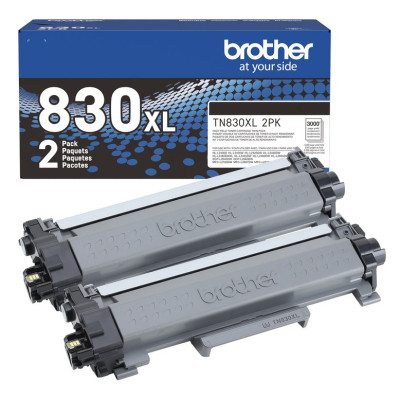 Brother TN-830XL2PK Cartouche de toner 2 pièce(s) Original Noir