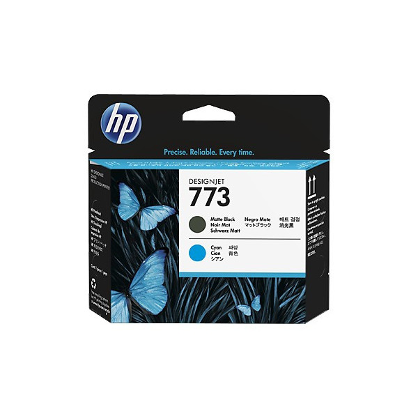HP 773 Matte Black/Cyan DesignJet Printhead (C1Q20A)