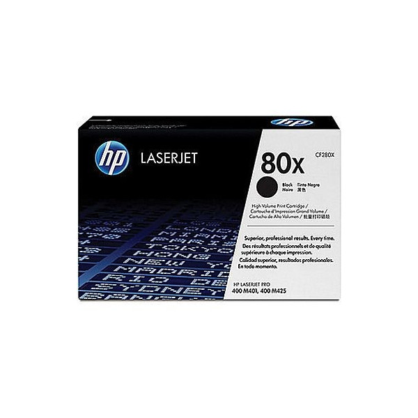 HP CF280X Toner - HP 80X High Yield Black Original  Toner Cartridge - CF 280X