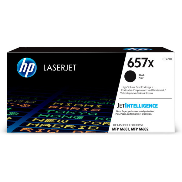 HP CF470X Toner - HP 657X High Yield Black Original  Toner Cartridge - CF 470X