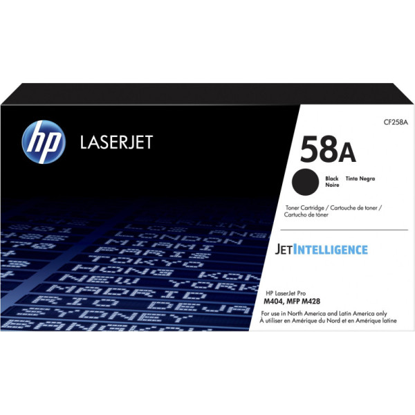 HP CF258A Toner - HP 58A Black Original  Toner Cartridge - CF 258A