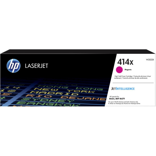 HP W2023X Toner - HP 414X High Yield Magenta Original  Toner Cartridge - W 2023X
