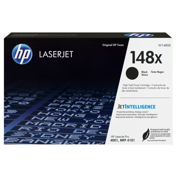 HP 148X High Yield Black Original LaserJet Toner Cartridge (W1480X)