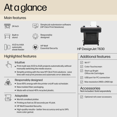 HP Designjet T630 24-in Printer 2025 edition