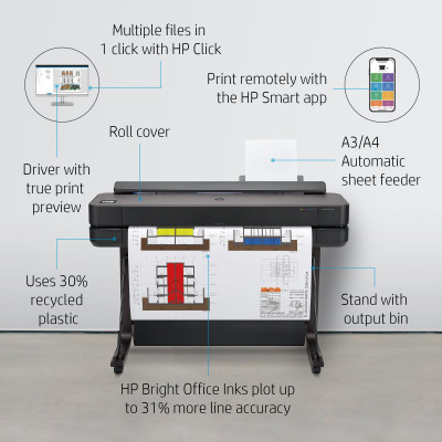 HP Designjet Imprimante T650 de 24 pouces