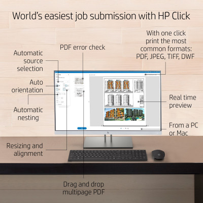 HP Designjet Imprimante T650 de 24 pouces