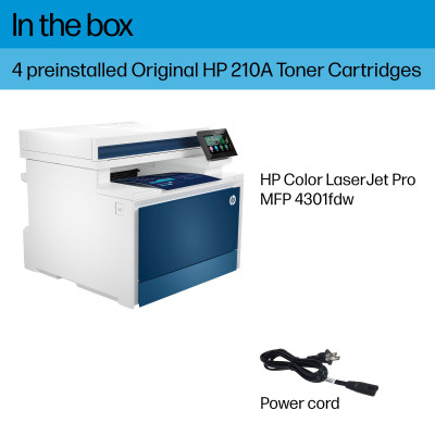 HP LaserJet Pro 4301fdw Wireless Multifunction Color Printer, Copier, Scanner Duplex
