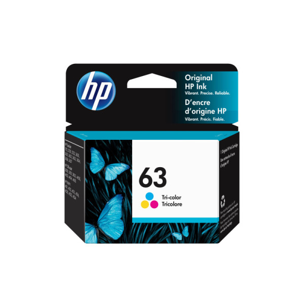 HP 63 Tri-color Original Ink Cartridge