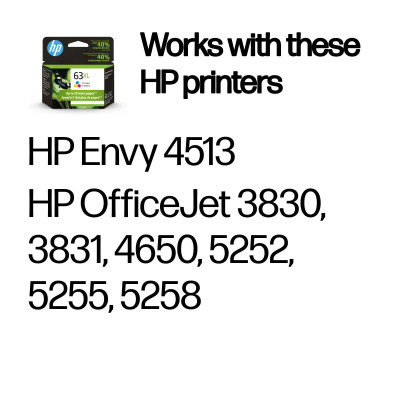 HP 63XL High Yield Tri-color Original Ink Cartridge