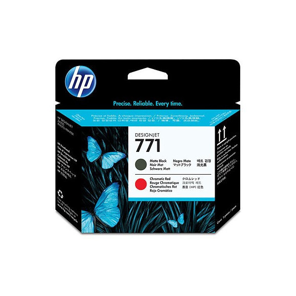 HP 771 Matte Black/Chromatic Red Designjet Printhead (CE017A)